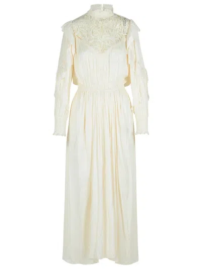 Isabel Marant 'charlene' Beige Polyester Dress