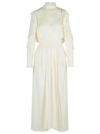 Isabel Marant 'charlene' Beige Polyester Dress