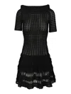 Isabel Marant Charlotte-ga Off Shoulder Mini Dress Dresses Black In Black
