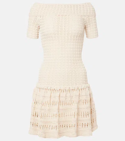 Isabel Marant Charlottega Crochet Minidress In White