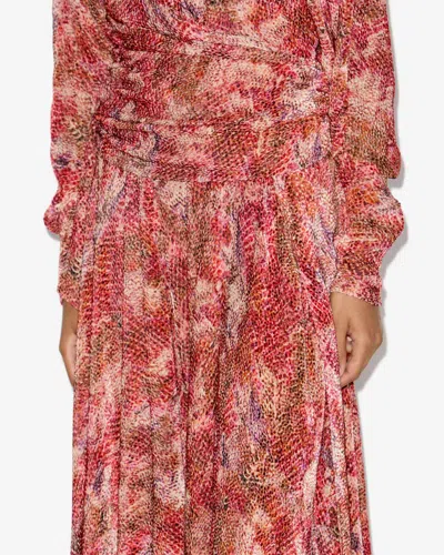 Isabel Marant Charmaine Dress In Red