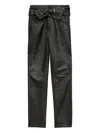 Isabel Marant Women Chazia Leather Trousers In Black