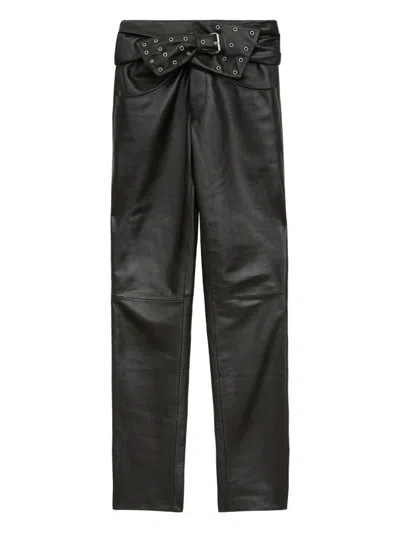 ISABEL MARANT ISABEL MARANT CHAZIA LEATHER TROUSERS