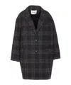 Isabel Marant Check Coat In Black