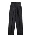 Isabel Marant Check-pattern Tapered-leg Trousers In Black