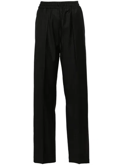 Isabel Marant Liska Checked Straight-leg Trousers In Grey