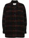 Isabel Marant Check-print Blanket Coat In Multi