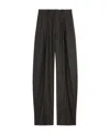 Isabel Marant Checked Wide-leg Trousers In Black
