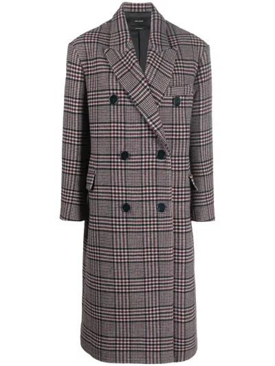 ISABEL MARANT CHECKED WOOL COAT