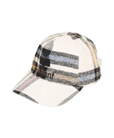 ISABEL MARANT CHECKERED BASEBALL CAP