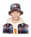 Isabel Marant Checked Fisherman's Hat In Multicolor