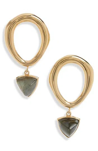 Isabel Marant Cheerful Drop Earrings In Khaki