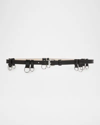 Isabel Marant Chelsea Skinny Leather Belt With D-rings