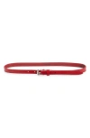 Isabel Marant Chelsea Utility Glossy Leather Belt In Brown