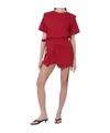 Isabel Marant Cherry-coloured Zelitos Cotton T-shirt Women In Red