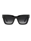 Isabel Marant Chic International Fit Sunglasses With 145 Mm Temple Size In Black