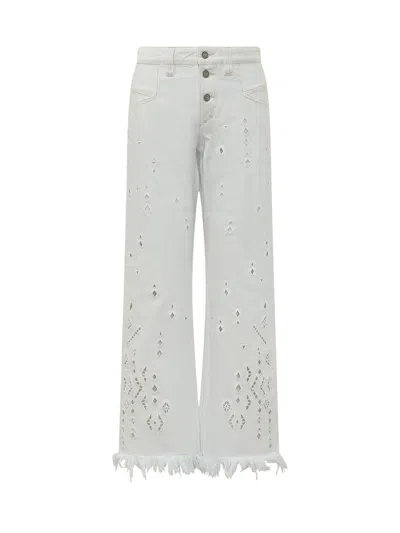Isabel Marant Chic Trousers With Pocket Details In White