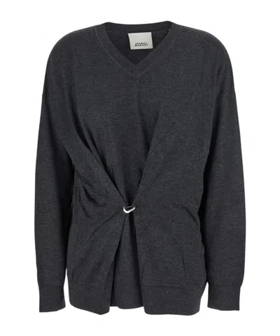 Isabel Marant Long-sleeved Sweater In Black