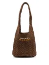 Isabel Marant Praia Small Raffia Bag In Brown