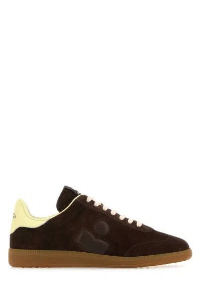 Isabel Marant Chocolate Brown Suede Sneakers