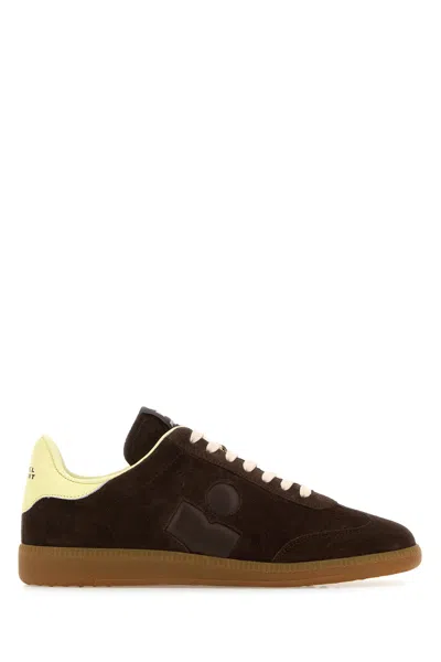 Isabel Marant Chocolate Suede Bryce Sneakers In Brown
