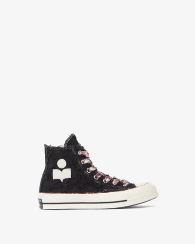 Isabel Marant Chuck 70 Hi Sneakers In Raven Egret Black