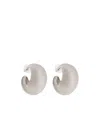Isabel Marant Chunky Hoop Earrings In White