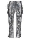 Isabel Marant Trousers Featuring Adjustable Straps And Metallic Finish In Metallic