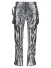 Isabel Marant Silver Ciane Leather Pants In Silver