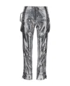 Isabel Marant Trousers Featuring Adjustable Straps And Metallic Finish In Gray
