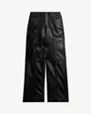 Isabel Marant Ciara Leather Trousers In Black