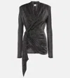 Isabel Marant Cinay Lamé Wrap Top In Black
