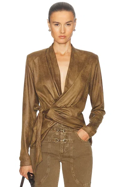 Isabel Marant Cinaye Top In Brown