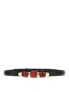 Isabel Marant Adjustable Belt With Gold-tone Accents And Embellishments In Black