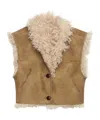 Isabel Marant Clara Vest In Taupe In Brown