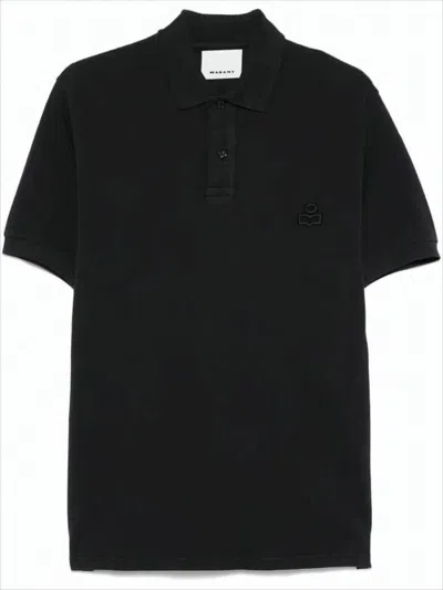 ISABEL MARANT CLASSIC SHORT-SLEEVE POLO SHIRT WITH EMBROIDERED LOGO