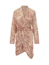 Isabel Marant Cleora Mini Dress In Pink