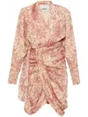 Isabel Marant Cleora Mini Dress In Pink