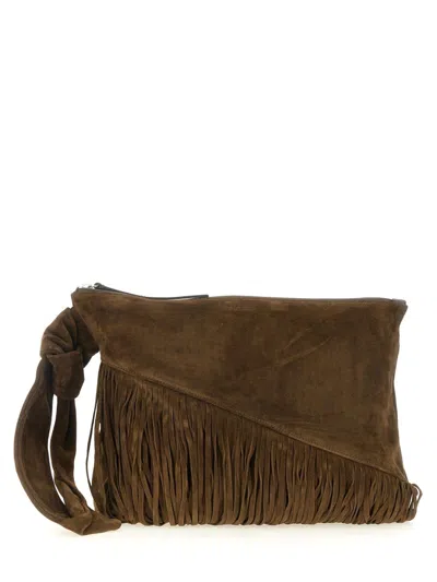 Isabel Marant Clutch Bag "lighthouse" In Brown