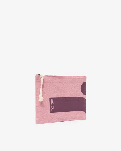 Isabel Marant Netia Clutch In Pink