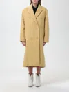 Isabel Marant Coat In Virgin Wool And Cashmere In Yellow