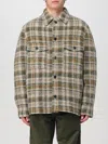 Isabel Marant Checkered Knit Jacket Brushed Finish In Bunt
