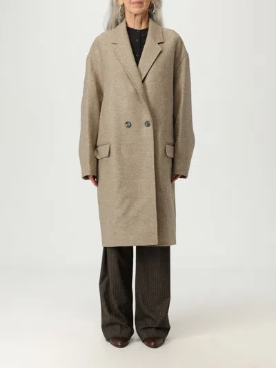 Isabel Marant Double-breasted Wool Coat In Brown
