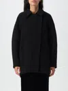 Isabel Marant Black Wool Blend Eveline Coat In Schwarz