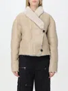 Isabel Marant Elanore Lamb Shearling Jacket In Weiss