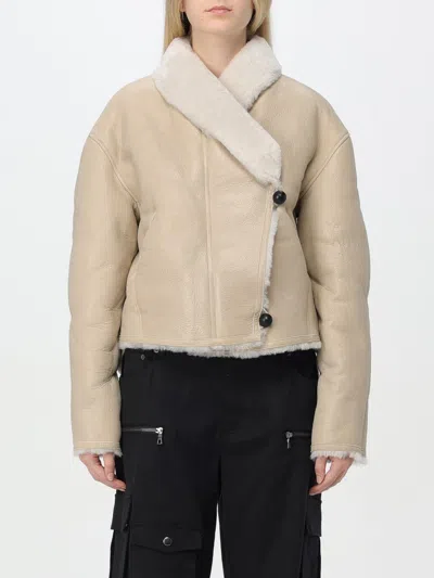 Isabel Marant Elanore Lamb Shearling Jacket In Weiss