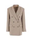 Isabel Marant Coats In Neutral