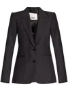 Isabel Marant Reva Checked Blazer In Grey