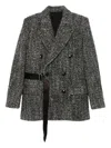 Isabel Marant Double-breasted Coat Featuring Belt Detail In Black