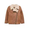 Isabel Marant Shearling Zip-fastening Jacket In Brown